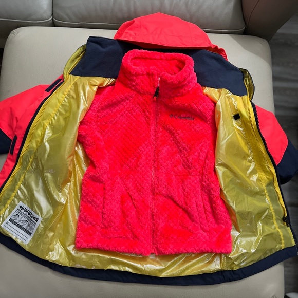 NWT - Columbia Girls’ Bugaboo II 3 in 1 Fleece Interchange Jacket -Size XS (6/7) - Picture 6 of 11